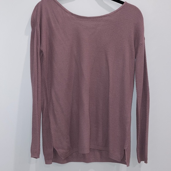 Criss Cross Plum Sweater - Picture 2 of 2